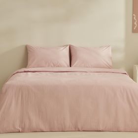 Karaca Home Fiora %100 Pamuk Soft Touch Pembe Çift Kişilik Nevresim Takımı