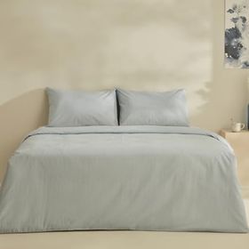 Karaca Home Fiora Soft Touch %100 Pamuk Mavi Çift Kişilik Nevresim Takımı