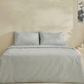 Karaca Home Fiora Soft Touch %100 Pamuk Mavi Çift Kişilik Nevresim Takımı