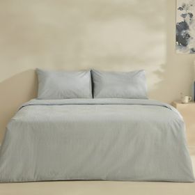 Karaca Home Fiora Soft Touch Pamuk Mavi Çift 200 x 220 cm Kişilik Nevresim Takımı