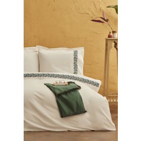 Karaca Home Firenze %100 Pamuk Çift Kişilik Petrol Nevresim Takımı