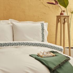 Karaca Home Firenze %100 Pamuk Çift Kişilik Petrol Nevresim Takımı