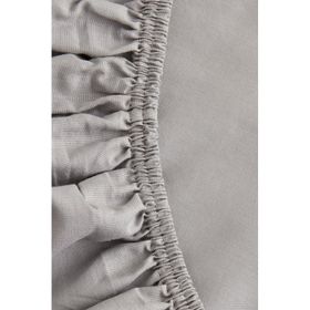 Karaca Home Fitted Açık Gri 100x200+30 cm Tek Kişilik Çarşaf