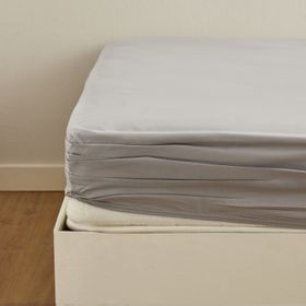 Karaca Home Fitted Açık Gri 100x200+30 cm Tek Kişilik Çarşaf