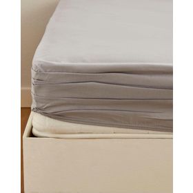 Karaca Home Fitted Açık Gri 100x200+30 cm Tek Kişilik Çarşaf