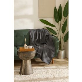 Karaca Home Flanel Throw Koyu Gri TV Battaniyesi