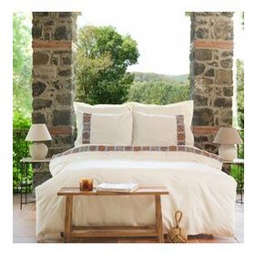 Karaca Home Fleur Multi Çift Kişilik Nakışlı Nevresim Yastık Seti