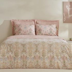 Karaca Home Flovy %100 Pamuk Pudra Çift Kişilik 200x220 cm Nevresim Takımı