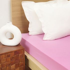 Karaca Home Fuşya Penye Tek Kişilik Fitted Çarşaf