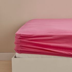 Karaca Home Fuşya Penye Tek Kişilik Fitted Çarşaf