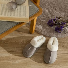 Karaca Home Fuzzy Gri Kadın Ev Terliği