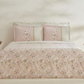 Karaca Home Gipsy %100 Pamuk Pudra Çift Kişilik Nevresim Takımı