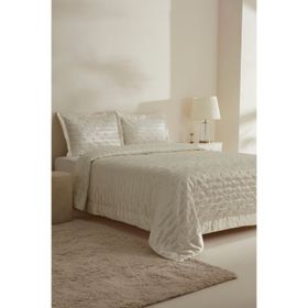 Karaca Home Glamour Beyaz Çift Kişilik Yatak Örtüsü