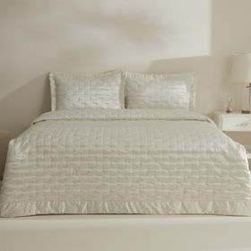 Karaca Home Glamour Beyaz Çift Kişilik Yatak Örtüsü