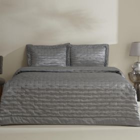 Karaca Home Glamour Gri Çift Kişilik Yatak Örtüsü