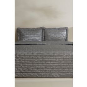 Karaca Home Glamour Gri Çift Kişilik Yatak Örtüsü