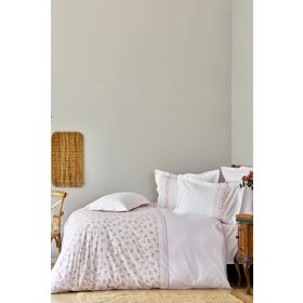 Karaca Home Glen %100 Pamuk Pembe Çift Kişilik Nevresim Takımı