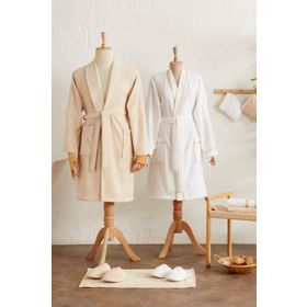 Karaca Home Glory Lurex 9 Parça Gold Bej Aile Banyo Seti