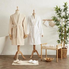 Karaca Home Glory Lurex 9 Parça Gold Bej Aile Banyo Seti