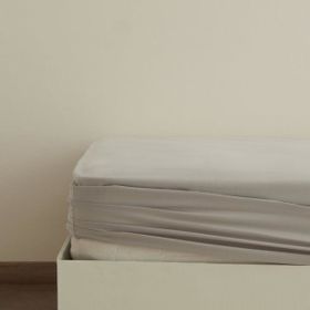 Karaca Home Gri Basic %100 Pamuk Çift Kişilik Lastikli Çarşaf
