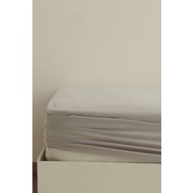 Karaca Home Gri Basic %100 Pamuk Çift Kişilik Lastikli Çarşaf