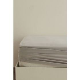 Karaca Home Gri Basic %100 Pamuk Çift Kişilik Lastikli Çarşaf