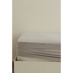 Karaca Home Gri Basic %100 Pamuk Çift Kişilik Lastikli Çarşaf
