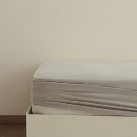 Karaca Home Gri Basic %100 Pamuk Tek Kişilik Lastikli Çarşaf