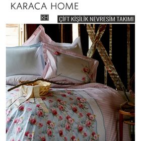 Karaca Home Haley Mavi Çift Kişilik Nevresim Takımı