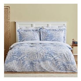 Karaca Home Hayley %100 Pamuk Çift Kişilik Mavi Nevresim Takımı