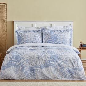 Karaca Home Hayley %100 Pamuk Çift Kişilik Mavi Nevresim Takımı