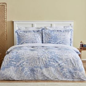 Karaca Home Hayley %100 Pamuk Çift Kişilik Mavi Nevresim Takımı