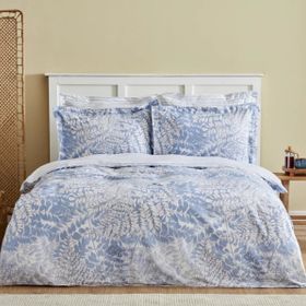 Karaca Home Hayley %100 Pamuk Çift Kişilik Mavi Nevresim Takımı