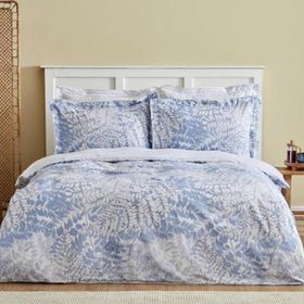 Karaca Home Hayley %100 Pamuk Çift Kişilik Mavi Nevresim Takımı