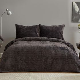 Karaca Home Hera Sof Çift Kişilik Grey Yatak Örtüsü