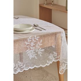 Karaca Home Hessa Beyaz Masa Örtüsü