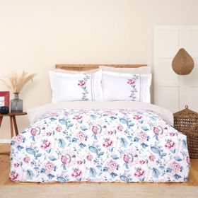 Karaca Home İlena %100 Pamuk Fuşya Çift Kişilik Nevresim Takım