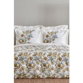 Karaca Home Indra %100 Pamuk Çift Kişilik Sarı Nevresim Takımı