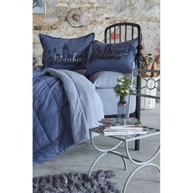 Karaca Home İstanbul İndigo Çift Kişilik Cotton Comfort Uyku Seti
