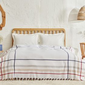 Karaca Home Jaqueline Beyaz Çift Kişilik Peştamal Pike