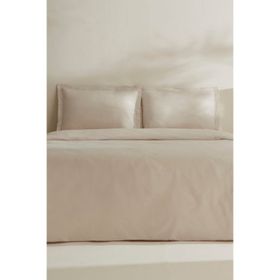 Karaca Home Jemma 120 Tel %100 Pamuk Saten Bej Çift Kişilik Nevresim Takımı