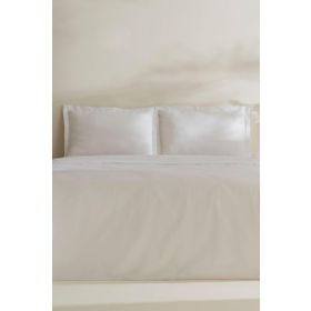 Karaca Home Jemma 120 Tel %100 Pamuk Saten Beyaz Çift Kişilik Nevresim Takımı