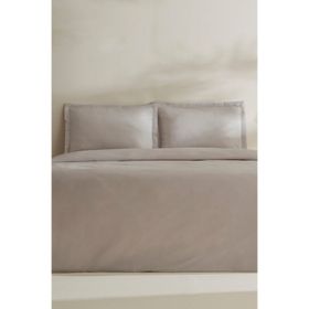 Karaca Home Jemma 120 Tel %100 Pamuk Saten Gri Çift Kişilik Nevresim Takımı