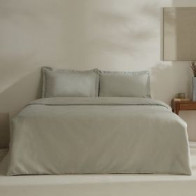 Karaca Home Jemma 120 Tel Pamuk Saten Yeşil 200 x 220 cm Çift Kişilik Nevresim Takımı