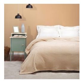 Karaca Home Joena 200x220 cm Bej Çift Kişilik Battaniye