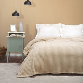 Karaca Home Joena 200x220 cm Bej Çift Kişilik Battaniye