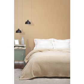 Karaca Home Joena 200x220 cm Bej Çift Kişilik Battaniye