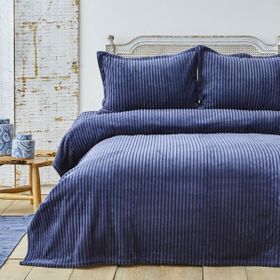 Karaca Home Joena İndigo Tek Kişilik Battaniye