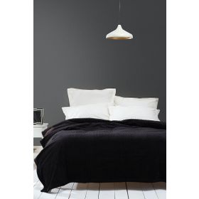 Karaca Home Joena Siyah Tek Kişilik Battaniye