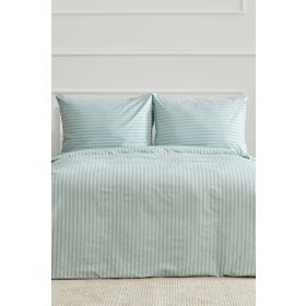 Karaca Home Josef Mint Çizgili Saten Çift Kişilik Nevresim Takımı